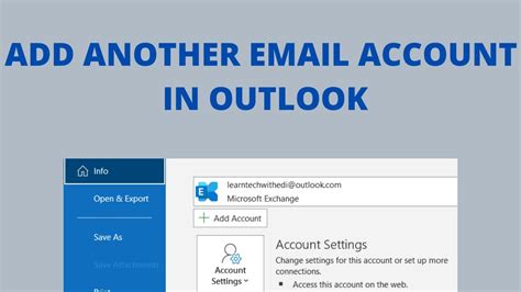 Place the End Portal Frame. . What happens when you add an additional email account in outlook